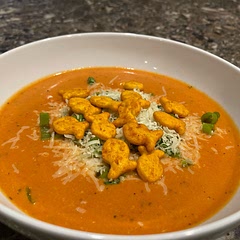 Delicious! I made the full recipe but next time will cut it in half. I used San Marzano tomatoes. Definitely will make again!