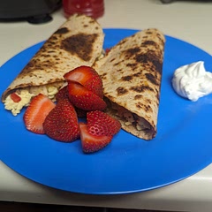 It was good. I added some onion, paprika, and lemon pepper to the mix. I cooked it with turkey bacon and whole wheat tortilla wrap. 
