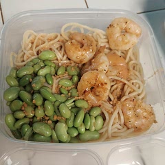 I used shrimp instead of chicken and it was a great easy meal! I think next time I might add broccoli or some extra veggies in there. Loved the sauce!