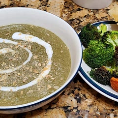 Great soup, I substituted the creamy oat fraiche for some coconut milk, added cilantro along with the parsley, and substituted the cannellini beans with black eyed peas. The soup paired great with some focaccia bread and roasted vegetables.
