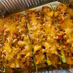 It was really good and fresh tasting. Hubby wasn’t a huge fan at first but he’s not a huge veggie lover anyway. We figured out it was the smoked paprika he’s not a fan of. I thought it was delicious though and the smoked paprika added an additional dimension to the dish. By his second one he said he would eat it again so that’s a win in this house!
