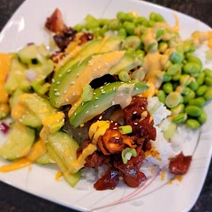 Our family LOVED this recipe! We did add a simple rice vinegar & sesame oil marinade to the cucumber. But we will definitely be making this one again. So good! 