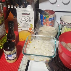 I have never made this meal before and to my surprise it was a BIG hit for everyone. I am not to good with spice so be prepared for a kick to the meal. The only changes that were made is that we thought we had a bag of okra and we were out so used small green zucchini. It will def be made again and very soon.