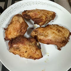 Used thighs with no skin and doubled the seasoning as per reviews here. Tasted good. Will be one of my go-to recipes for my high protein diet.