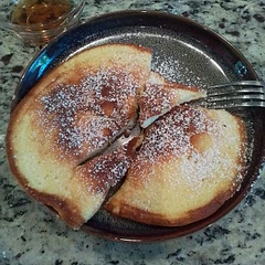 I didn't fluffify the meringue properly, resulting in flatter cakes. Tastes good though.