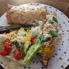 Yum except overcooked and undergrew my corn 😪