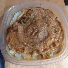 Amazing. Just wish it gave better directions for cooking the pork chops. I cooked them till they were golden brown but when I checked the internal temperature with a meat thermometer they were past done. 