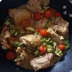 You can substitute the spinach for anything else, if you aren't fond of it. Looks and tastes great! 