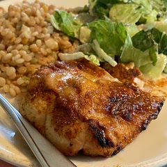 Delicious!! I made it with couscous and a green salad on the side. Husband loved it!!