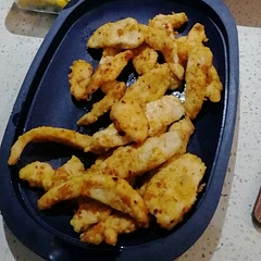 Made chicken strips and turned out amazing! Crispy and flavourful. For the dough spices I used Robertson Veggie spice and paprika. I added sweet-potato gnocchi as a side meal which paired well with the strips!