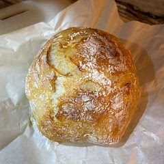 48 hr proof. Crunchy on the outside, but soft and fluffy on the inside.