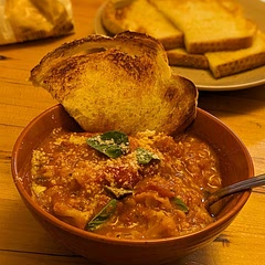 Added fresh oregano and basil. Topped with Parmesan cheese. Amazing! 