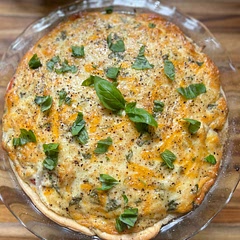 This is the pie you didn’t know you needed to try.  Even my teen boys loved it.  Must try with fresh tomatoes in season.