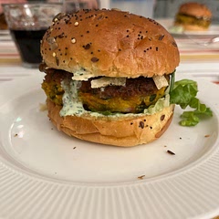 Absolutely delicious! The best veggie burger we’ve had. Recommend using a food processor for all the chopping and grating.
