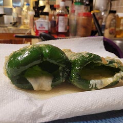Whoever created this recipe should be in jail. Batter didn't stick, all the cheese fell out in the oil and I was left with inedible hunks of peppers filled with grease. Collosal waste of time and money, not even edible. And my kitchen is a mess. And now I have no dinner. Seriously,  do NOT waste your time. This should be illegal....oh, did I mention that it also took 2 hours to make inedible garbage.