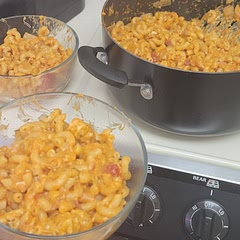 Cheesy and filling! Definitely a good comfort food. Doesn't take long at all to make.