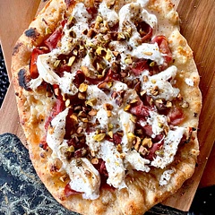 My favorite pizza dough to make! Flavor is just so dang good and so easy to do!