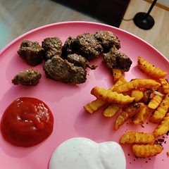 It was good I made a hunny butter sauce. 
So it was a little sweet but it was also spicy. 
