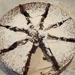 I've made this a couple times now. In my experience, sifting the flour, sugar, Cocoa, always produced a better outcome. Also, do not over-do it with the powdered sugar, like I did with this one! Lol
