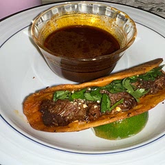 absolutely delish!! i couldn’t find guajillo chiles at my store so i used ancho chiles instead- they looked similar and i can’t really taste the difference, and also used mexican puya chiles. i also used two chiles de arbol and the spice level turned out perfectly!! we’re korean, so we love spicy. i forgot to let the meat rest for 20 minutes after venting, but it was still so so good and soft! so yummy- 100% will be making again!
i also found that flour tortillas hold better when wet, but maybe i just needed better quality corn tortillas.