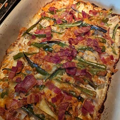 It was nice and not too difficult to make. Not sure it really works as a main dish, though. Someone suggested serving over baked potatoes but I think it didn't QUITE work, needs more sauce for that.