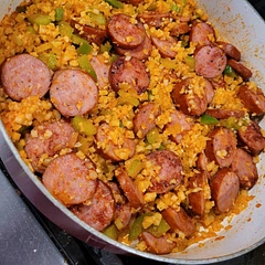 Didn't need to add anything to this dish. Very tasty! Great low carb option 