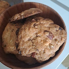 I think I messed up the cooking process.. warm, they were soft and good but once they cooled, they were really really hard.. 
the butter + sugar taste is pretty strong to me too