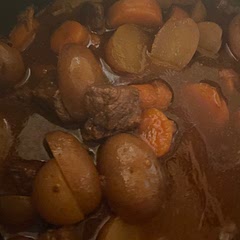 Made this for dinner tonight and left out celery (I’m allergic) and thyme (teen hates it) and the teen was not impressed. Said it was bland and soupy, not a thicker stew he was hoping for. He said it smells delicious though. Won’t make again.
