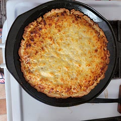 Skipped the onions & saved a bit of the chicken for later because I already covered the entire pizza. Used a Fody Maple BBQ sauce & Bob's Red Mill pizza crust mix. Will make again!  