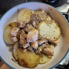 It's really tasty. Many others have stated the importance of good seasoning throughout. I cooked the potatoes pre sliced, which sped up the process. 