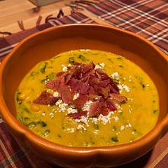 This was excellent! I cut the recipe in half. I added some fresh sage, used frozen kale, and also needed to add more broth. Will definitely make again.