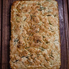 This was my first attempt at making Focaccia, I decided to keep it simple and just go with lots of salt and rosemary.