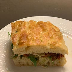 Best focaccia ever! It is soft, springy and wonderfully delicious. I added a few extras inside and it gave me a new favorite dinner.