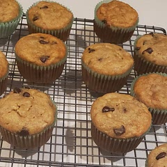 Added extra banana making the muffins super moist and delicious.