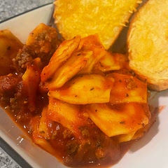 We use 3 cheese filled ravioli