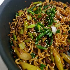 Freaking delicious, added some red pepper powder for the adults portion 