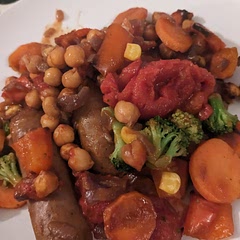 Very filling. Lovely. 
Didn't use chilli or mustered and still turned out great!