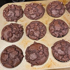 These were so good. Great if you’re just really in the mood for chocolate. Warm with some ice cream would be very good too.