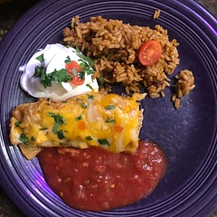 I made the shredded chicken in the instant,— and put the sauce right in there… added an extra 1/4 of stock… I left the spice low—- (for the kids)- this is so so good!!