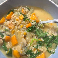 Added more broth to make it more soupy.