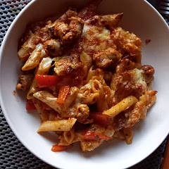 Made enough for the two of us, it turned out really tasty, added some peppers and oregano and absolutely loved it, will definitely be making it again.