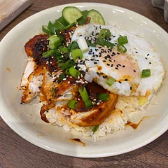 Made this. Didn’t use water. Added honey instead of sugar. Very easy to make. Topped with egg and made a side of sticky chilli oil rice