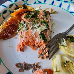 Super yummy. Did not need as much oil as it called for. Do not store with the rinds or the salmon might get bitter like mine did, but that's not the recipes fault. Super yummy and fresh