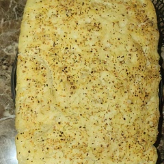 This was the best bread I have ever made, I used rosemary and garlic on top, such a perfect flavor. 
