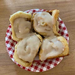 with maple glaze