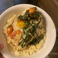 It was really good and pretty easy to make. I also put it over couscous and doubled the recipe