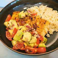 Added some brown basmati and quinoa to complete the meal. Very tasty! 