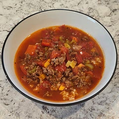 Added Italian seasoning, paprika and a bay leaf. (and a habenero because we love spicy.)