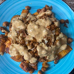 I added chicken and didn’t add much of the cinnamon.