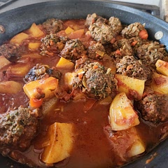Some of my meatballs fell apart probably because of my substitutions.